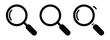 © Emon Stock - Set of search icon. Magnifying glass icon, vector magnifier or loupe sign. vector illustration.
