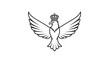 © Mufarokah - Eagle with crown vector illustration for heraldic design and symbolism