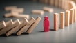 © BestFootageFirst - Risk management strategy stopping domino failure