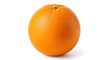 © Shreya - A vibrant orange fruit sitting on a plain white background