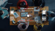 © InfiniteFlow - Diverse group in a modern workspace engaged in online education, utilizing digital tools and technology for collaborative learning and brainstorming sessions. Trope