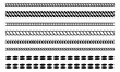 © AKANDA - Seamless diagonal zigzag stripes pattern black white minimalist design texture vector background