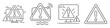 © RafiqulIslam - Set of four warning icons displaying different types of system errors