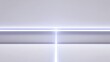 © Akanei - wavelength. Single intense beam of ultraviolet light on a pure white background, conceptual. STEM education sheets, lab safety posters, designed for STEM education and laboratory safety posters.