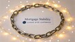 © afiq - Strong metal chain symbolizes mortgage stability and financial confidence, reinforcing connections in the housing market landscape