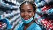 © svastix - A confident female pharmacist stands among shelves stocked with various medications, showcasing professional healthcare and dedication to patient wellness in a pharmacy environment.