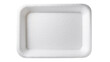 © Martina - Isolated empty white disposable foam tray, common food packaging material with rough texture
