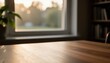 © PT88 - Cozy home office desk with warm sunlight and blurred garden view in background