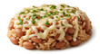 © Estúdio Encantarte. - A delicious serving of rice and beans with melted cheese on transparent background