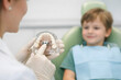 © Image Kit - Pediatric Dentist Explaining Palatal Expander to Child During Orthodontic Consultation