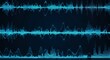 © ByMbok - Abstract Blue Sound Waveforms and Audio Visualizer Display.