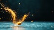 © Larisa AI - A dazzling musical note arising from a background of sparks, illustrating the vibrancy and joy of music, conveying a sense of rhythm and excitement in creative expression.