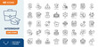 © Cetacons - Internship icon set. Contain icons related to apprentice, experience, employee, train, transition, skill, work learn, and more. Editable stroke. Vector illustration