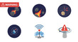 © ANAK - Warning signs and symbols icons set.