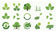© Wahida - Eco Green Expo Icon Collection Environmental Sustainability Vector Design