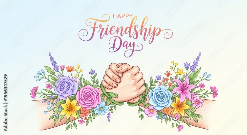 Happy friendship day wishes greetings and quotes for best friends Stock ...