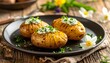© Silvia Bogdanski - Gebackene Kartoffeln mit cremigem Kräuterquark
