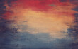 © Creative - Abstract Distressed Canvas Texture in Orange, Beige, and Red. Retro Abstract Texture Background with Warm Tones and Distress Effect