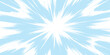 © STEAM - A bright white light burst with dynamic sunburst rays set against a soft pale blue background