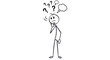 © igun - Man Thinking with Question Marks.