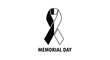 © Shakib - Memorial Day awareness ribbon vector
