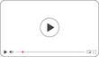 © anamull2004 - Video player interface with play button, sound icon, progress bar, and fullscreen option on transparent background, digital media player control elements