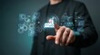 © Andri - Industrial automation and smart factory manufacturing process control concept of fourth industrial revolution and digital twin technology for production efficiency