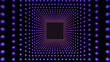 © Westend61 - 3d rendering of glowing purple dots forming abstract geometric tunnel