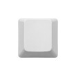 © PNG Lab - Blank white computer keycap top view isolated. Minimalist keyboard button.