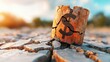 © Phanupong - wealth under pressure cracked cylinder with dollar sign on dry parched earth harsh sunlight economic drought financial collapse value depletion idea