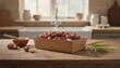 © QuoDesign - Rustic pitted dates in cardboard packaging