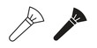 © David - Makeup brush icon. Simple outline style for web and app. Vector icon