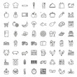 © nur - Food and drink icons on white.