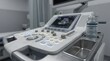 © Nathan - Modern Ultrasound Machine Displaying Fetal Scan in Medical Setting.