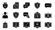 © fatema - Set of black icons on financial and business topics