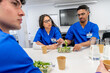© unai - Medical staff taking healthy lunch break together
