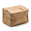 © abdulhamid - Collapsed rectangular shipping box with heavy structural damage