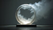 © Vector Vision - A large glass sphere with smoke inside