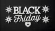 © MdHasibul - A stylized typographic design featuring the text Black Friday  in white lettering against a solid black background