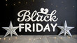 © MdHasibul - A stylized typographic design featuring the text Black Friday  in white lettering against a solid black background