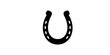 © MST SUETI - A black horseshoe icon on transparent background, symbolizing good luck and fortune
