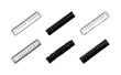 © VideoHub - Five rulers lie scattered across a plain white surface