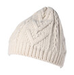 © New Africa - One beige knitted hat isolated on white
