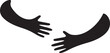 © Salman - Embrace of Comfort: A simple yet powerful illustration of open arms extended, symbolizing comfort, compassion, and a welcoming embrace.