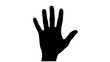 © MuhammadAshraf - black hand silhouette waving or stopping