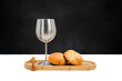 © Tosh Lubek - Communion Bread and Chalice with Wooden Cross on Tray