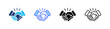 © Kholifah rokhman - Handshake Multi Style Icon Set Vector