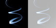© theladydarina - Swirling white neon light trail with glowing magic spark for futuristic energy effect or mystical smoke motion and cinematic design element png