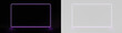 © theladydarina - purple neon rectangular frame with glowing light borders on black and white backgrounds for social media template or futuristic advertising banner