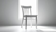© Teeradej - Mental wellness, depression. Empty white wooden chair symbolizing solitude and reflection placed in front of bright window